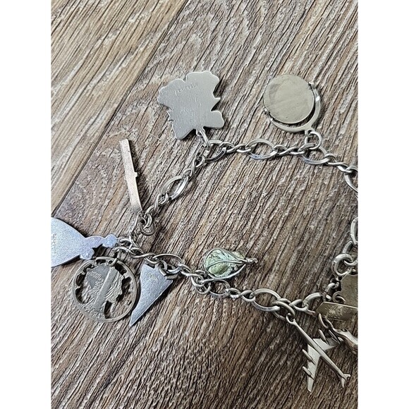 Vintage Sterling Silver 925 Loaded 11 Charms Bracelet 22g Unique Collection - Picture 8 of 14
